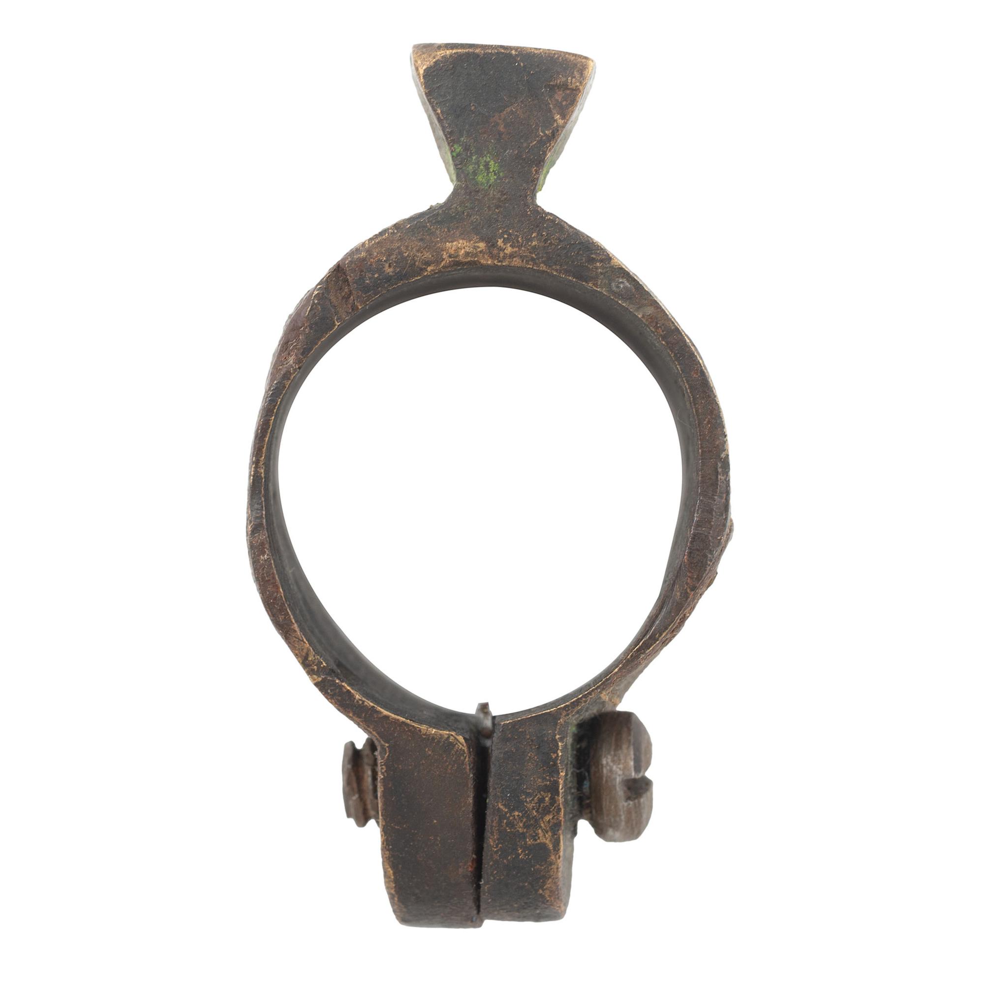 Confederate Brass Saber Bayonet Adapter with Cook & Brother Style Triangular Lug