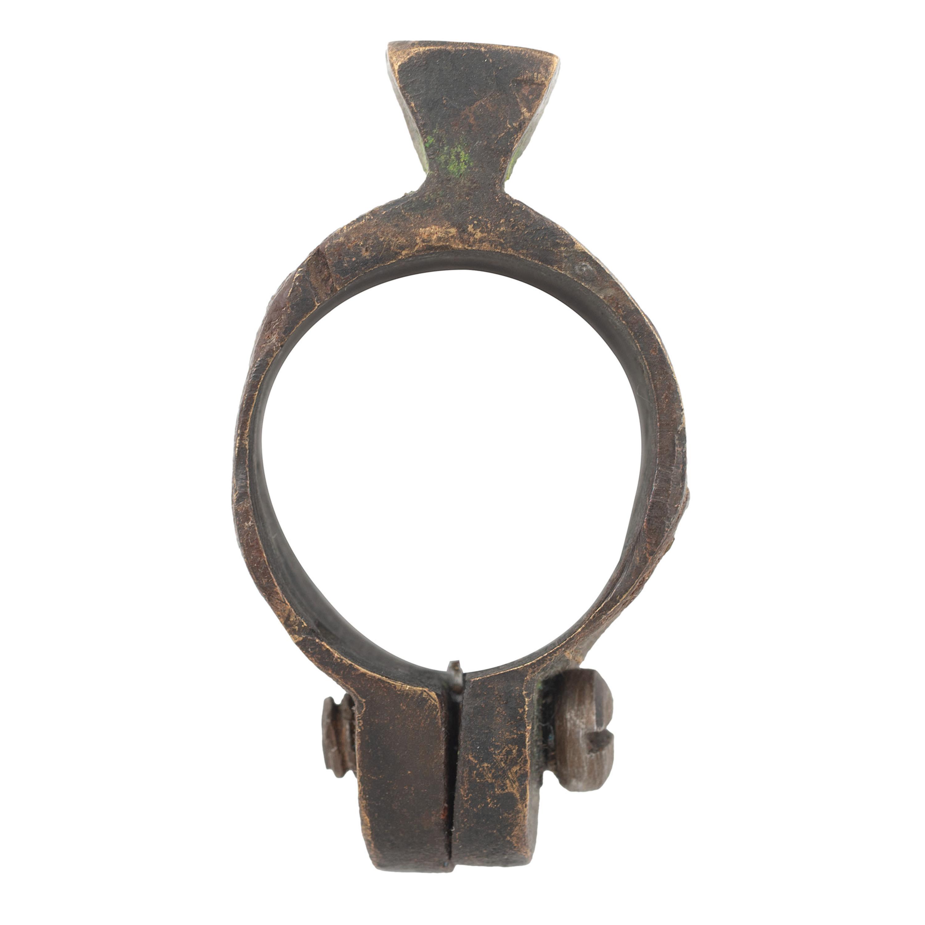 Confederate Brass Saber Bayonet Adapter with Cook & Brother Style Triangular Lug