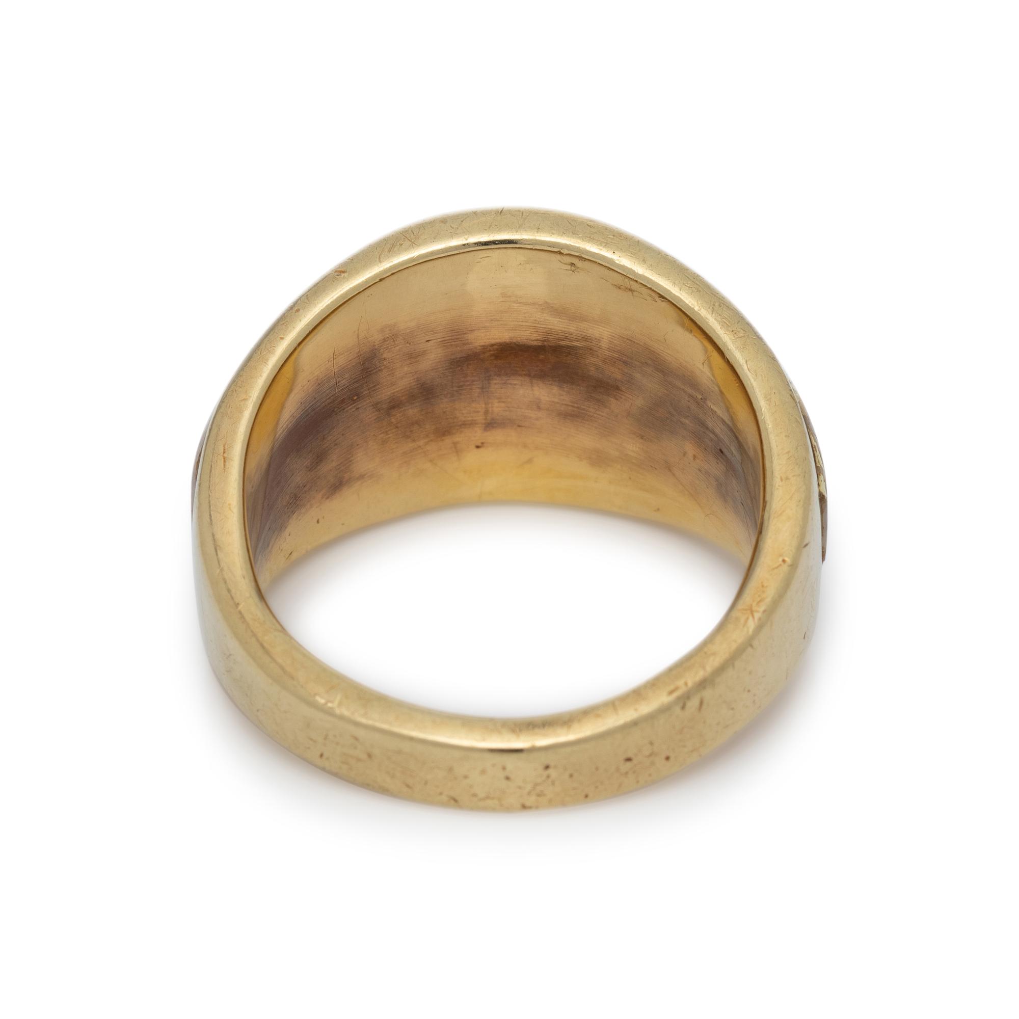 GOLD IN QUARTZ RING