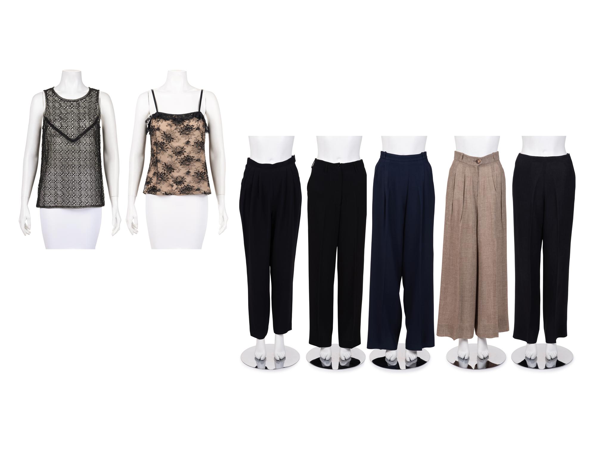 Seven Designer Separates: Three Chloé, Two Hermès, One Ungaro, and One Dior, 1980-2000s