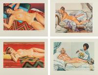 Mel Ramos ( complete portfolio of four prints with original cloth case)