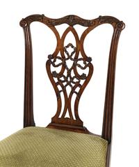 A George III Carved Mahogany Side Chair