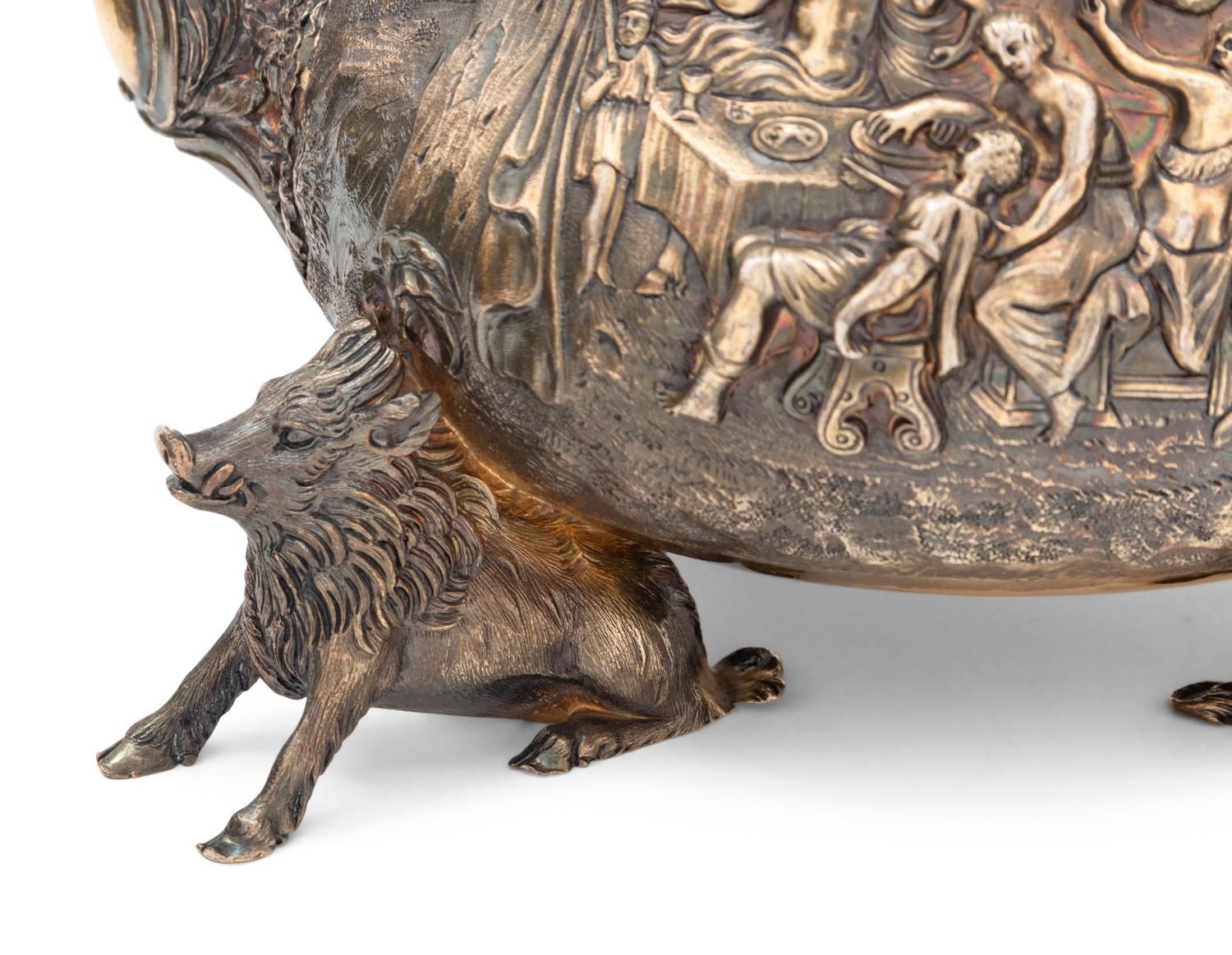 A George IV Six-Piece Britannia Silver-Gilt Tea and Coffee Service