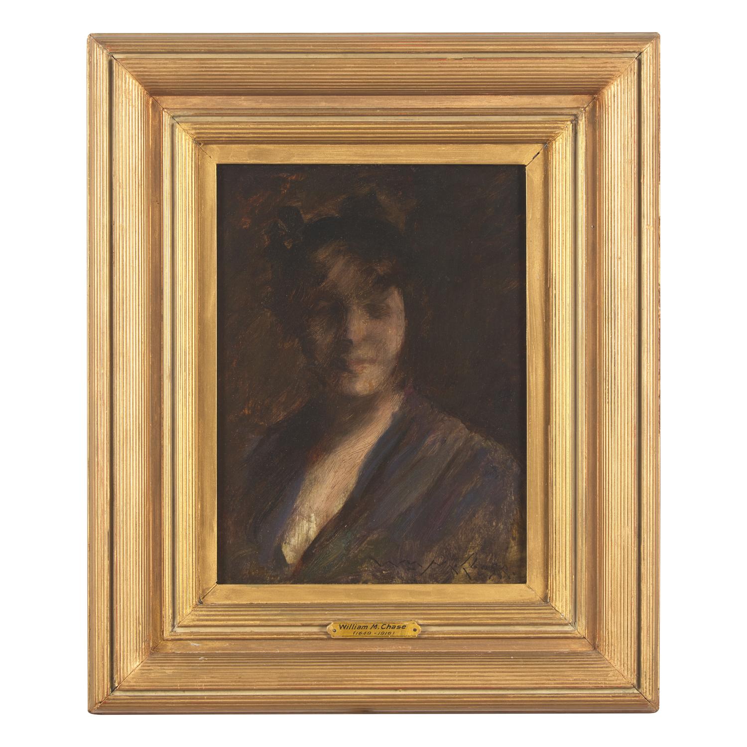 William Merritt Chase (American, 1849-1916) — Helen (Portrait Sketch) , c. 1914