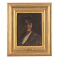 William Merritt Chase (American, 1849-1916) — Helen (Portrait Sketch) , c. 1914