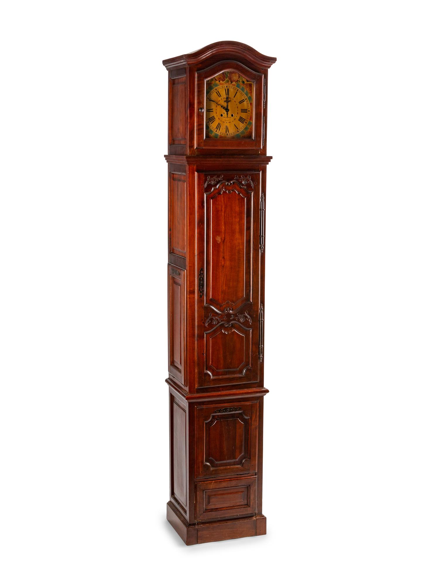 A French Provincial Walnut Longcase Clock — THE DIAL SIGNED F. DE GAINTILAN, PARIS