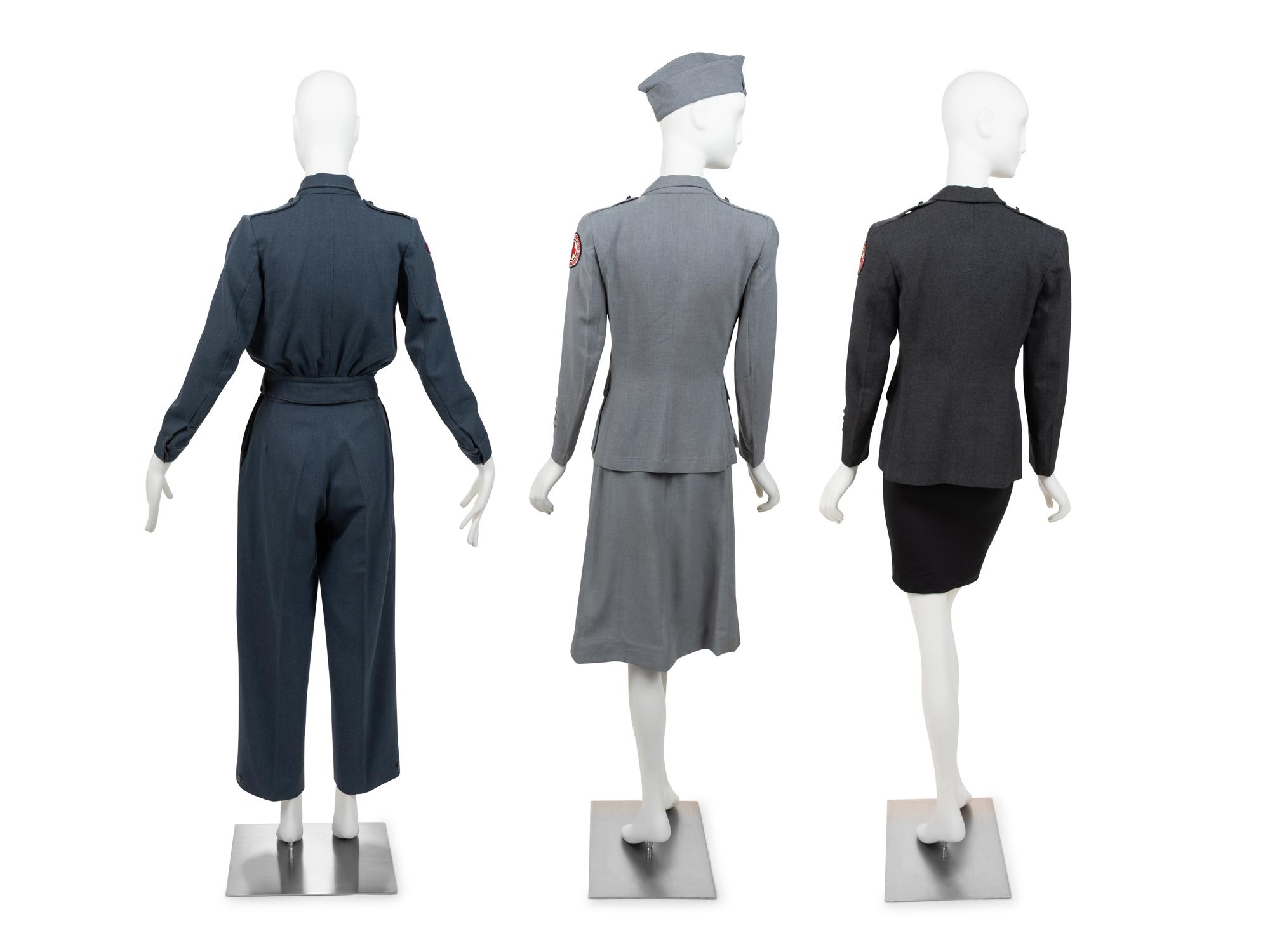 Three WWII Women's Uniforms, American Red Cross, 1938-1945