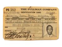 [OCCUPATIONAL]. Pullman Porter collection identified to Willie Leonard Sims (1910-1969), incl. uniform cap, ID card, documents, and photographs.