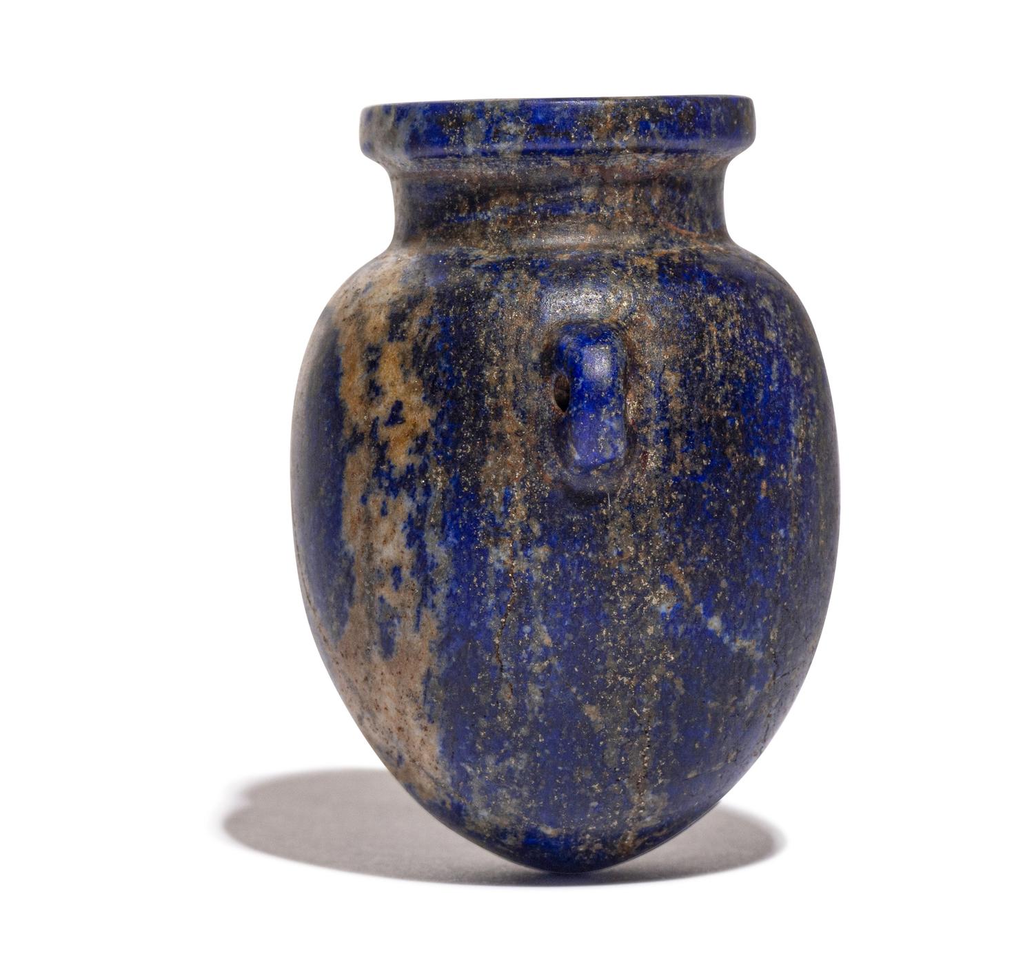 An Egyptian Lapis Lazuli Ovoid Jar