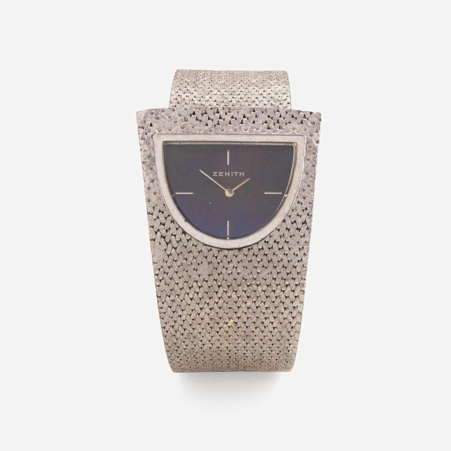 A Ladies 18K White Gold Zenith Watch