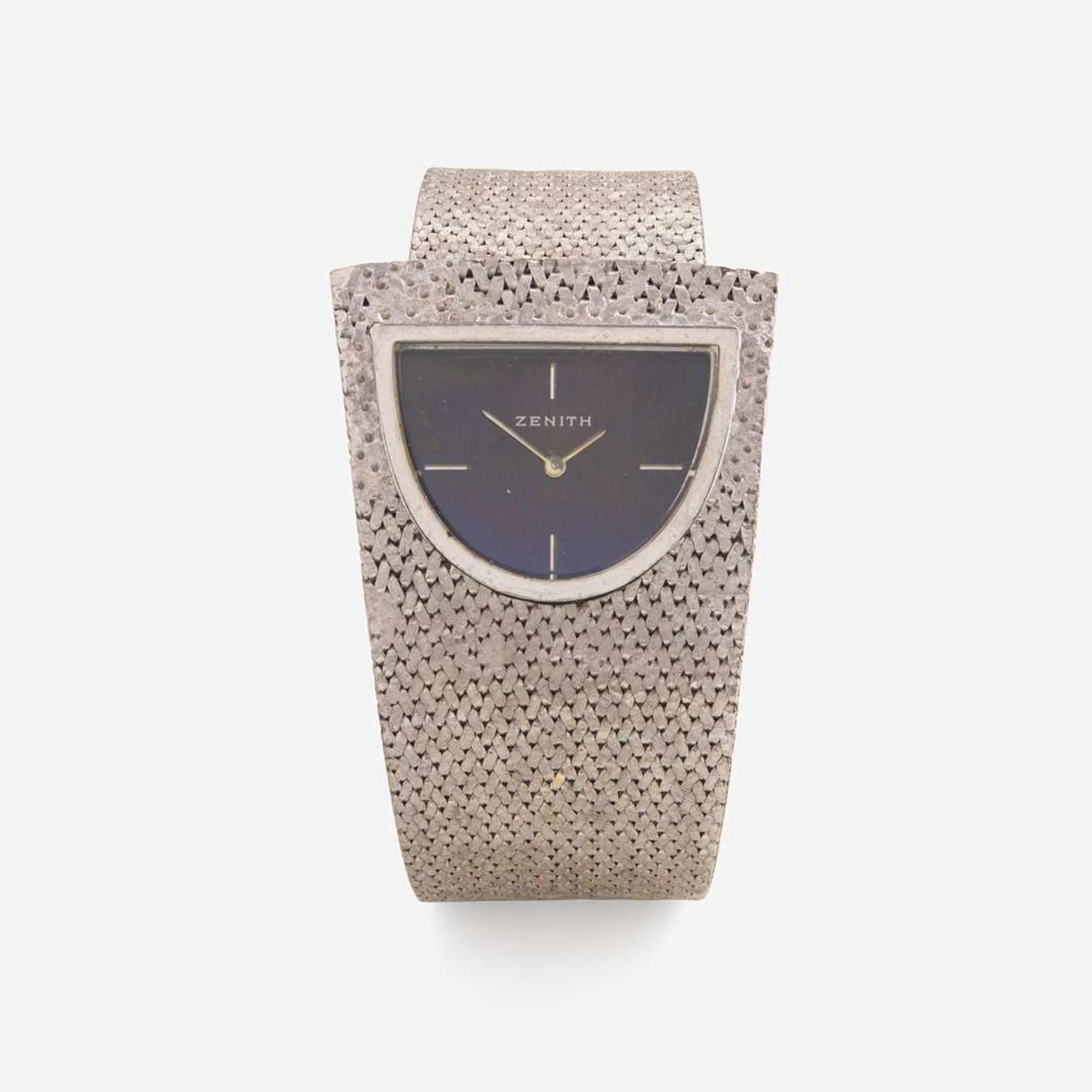A Ladies 18K White Gold Zenith Watch
