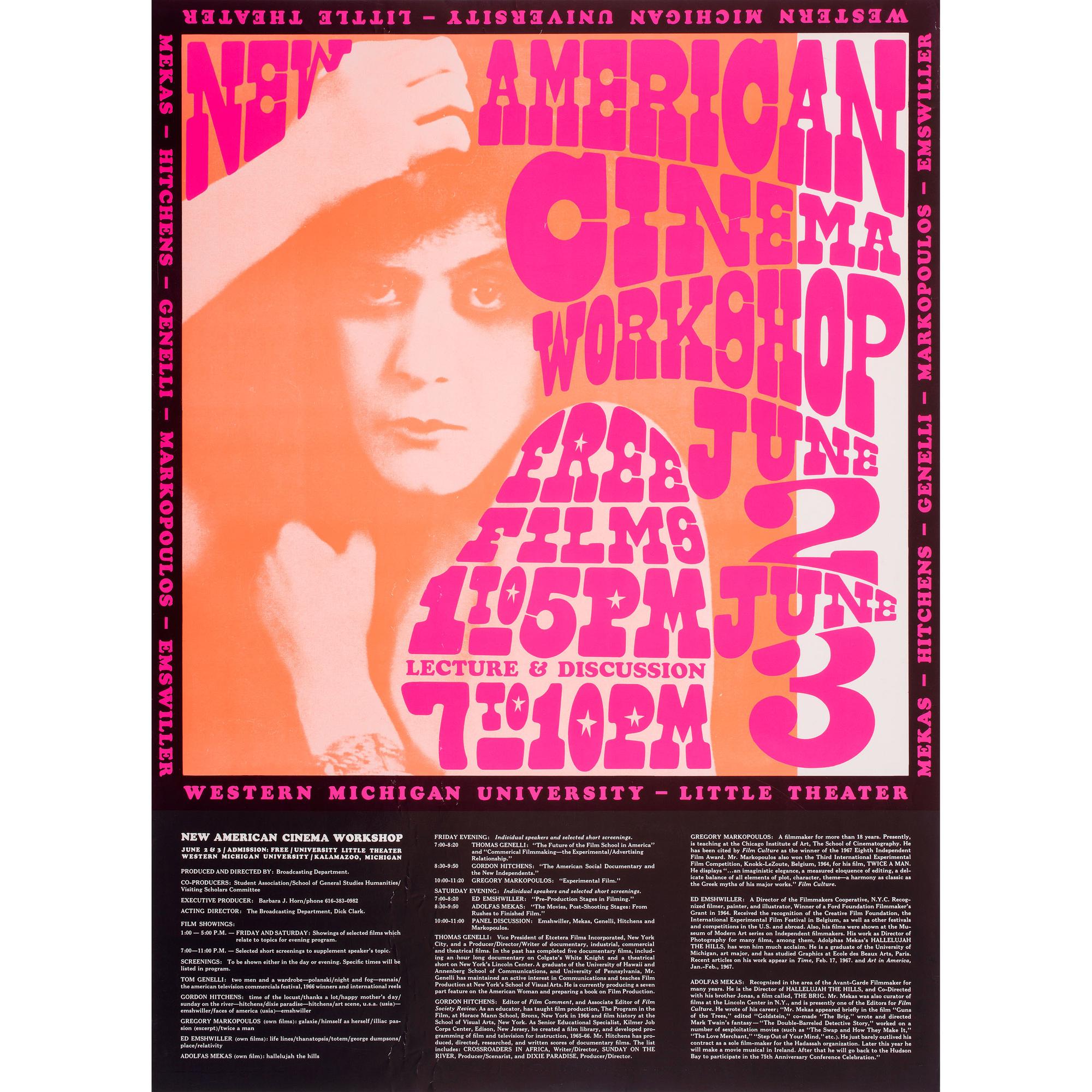 Nine Posters Advertising Dance, Film and Music Events