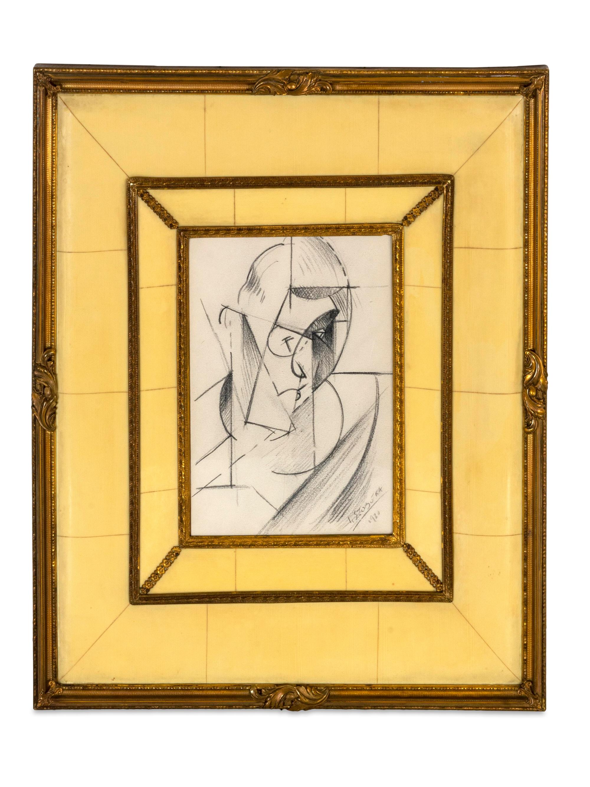 Cubist Sketch for a Portrait