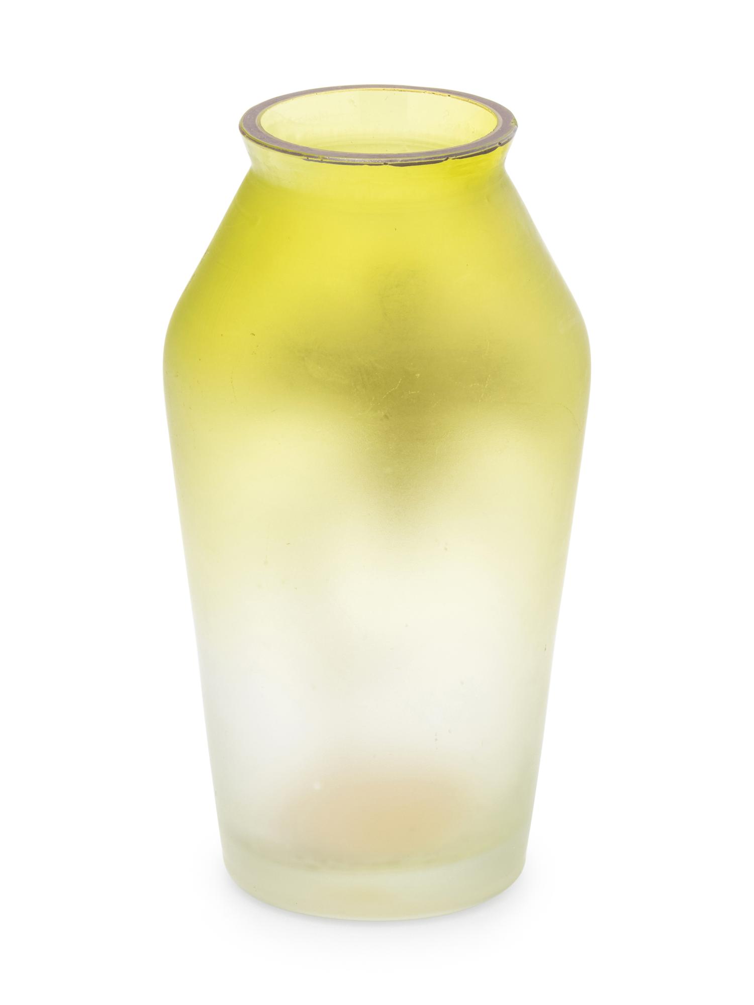 A Silver Overlay Glass Vase