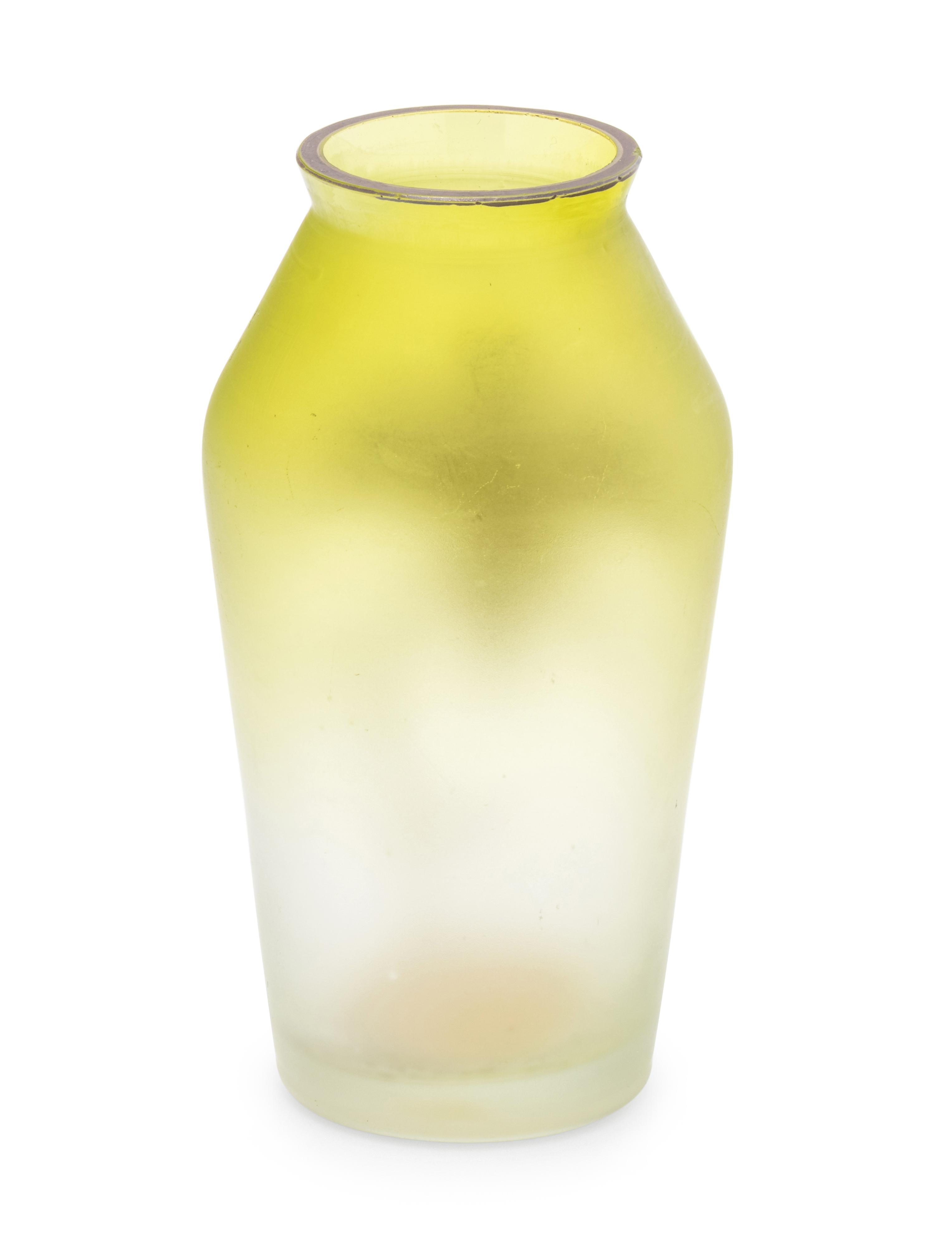 A Silver Overlay Glass Vase