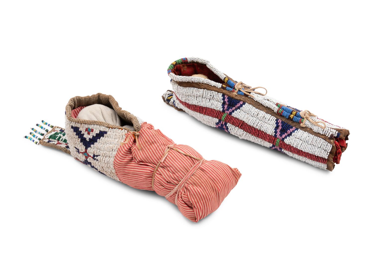 Sioux and Cheyenne Beaded Toy Cradles