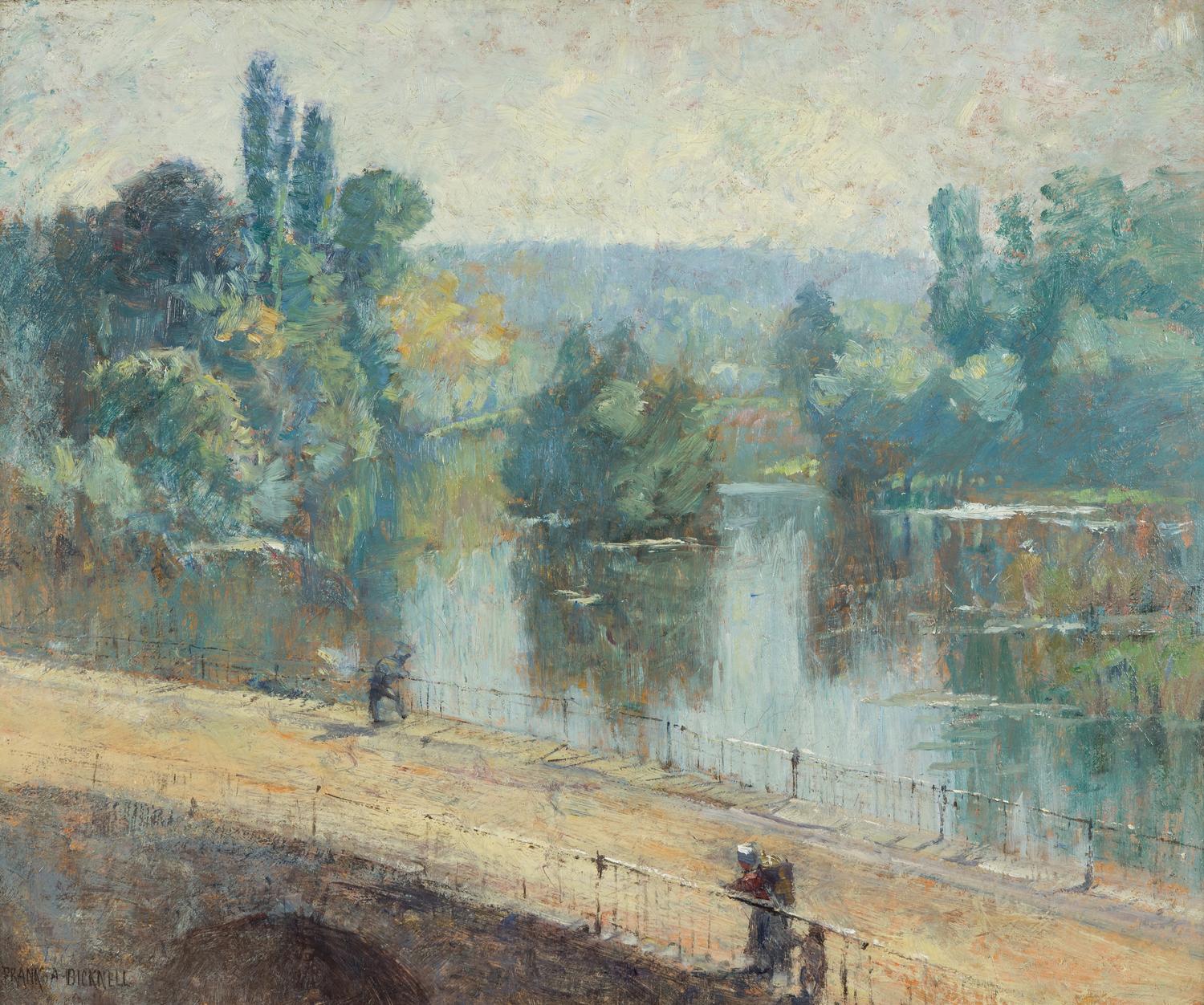 Figures on a Normandy Bridge