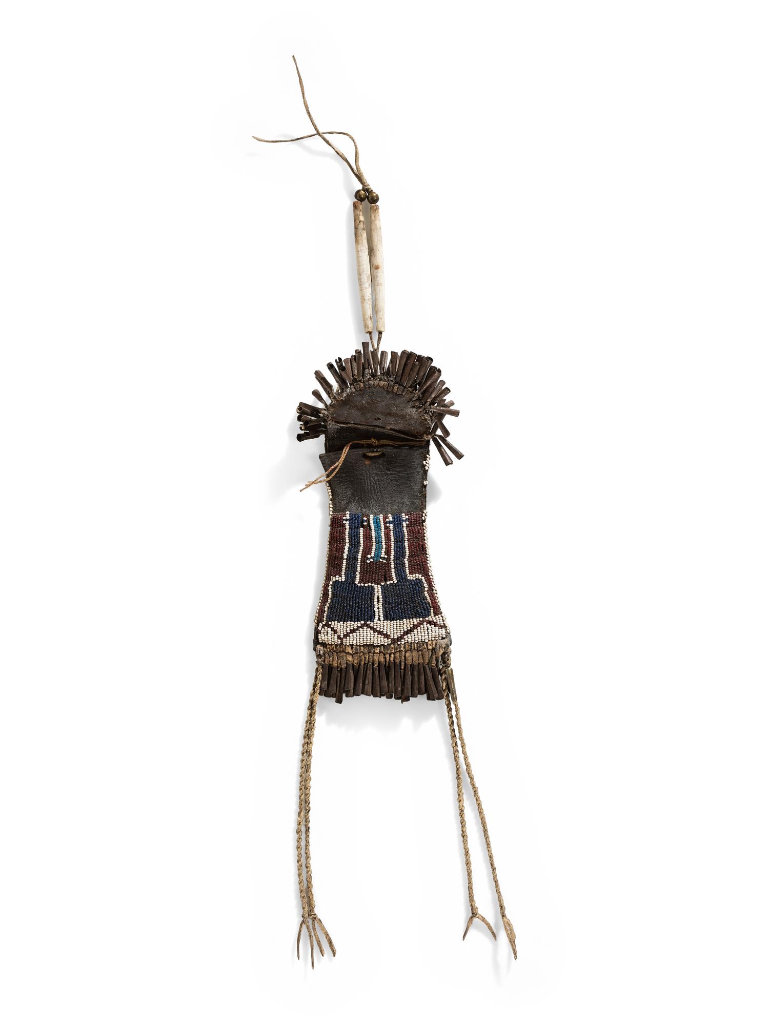 Kiowa Beaded Strike-a-Light Bag, with Striker