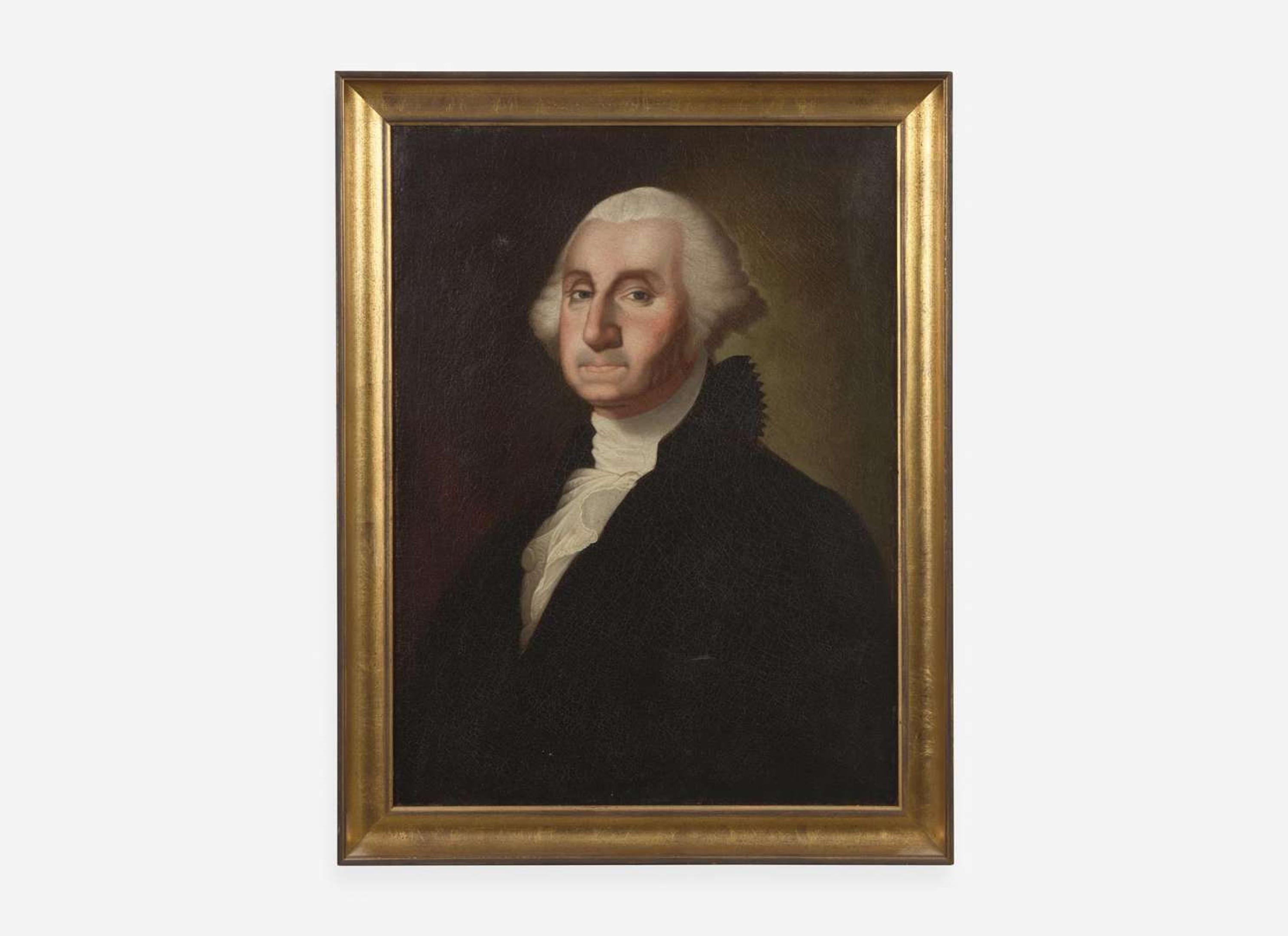 Foeiqua (Chinese, 1800-1825), After Gilbert Stuart (1755-1828), Portrait of George Washington (1732-1799), dated "1827"