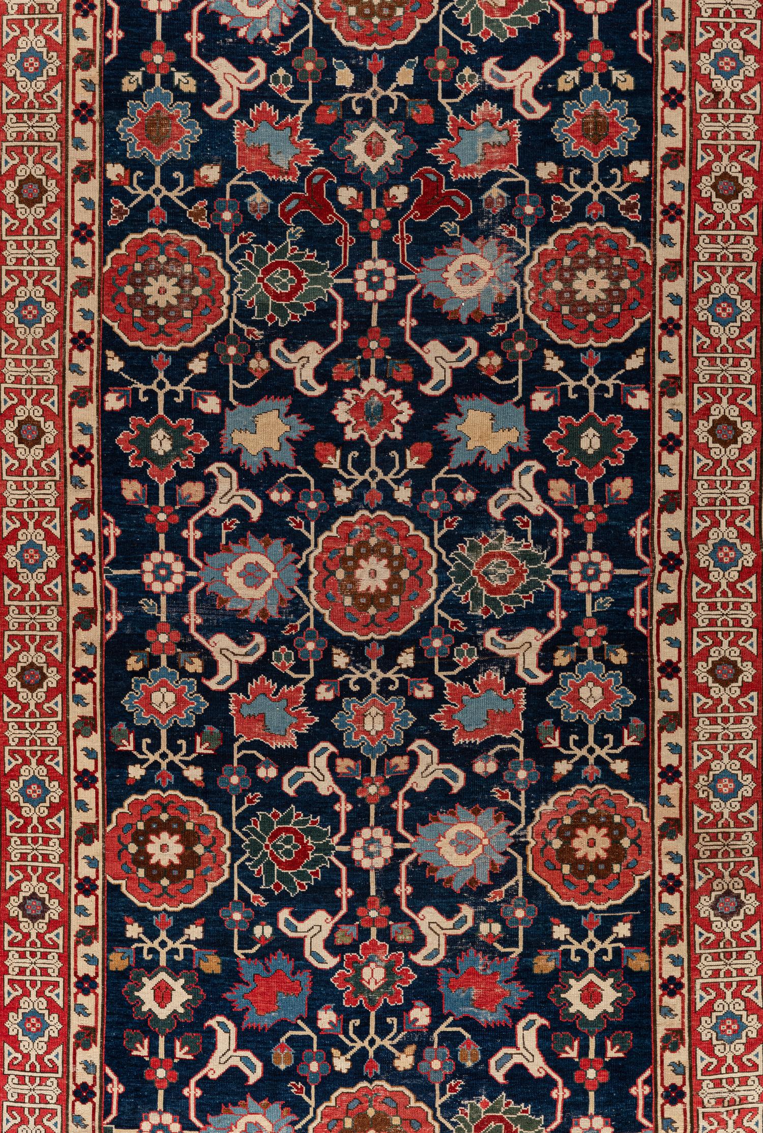 A Kuba Wool Gallery Carpet