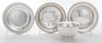 A Collection of Four American Silver Presentation Articles, , comprising two small dishes and two small presentation bowls, by Reed & B