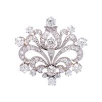 ANTIQUE, DIAMOND PENDANT/BROOCH