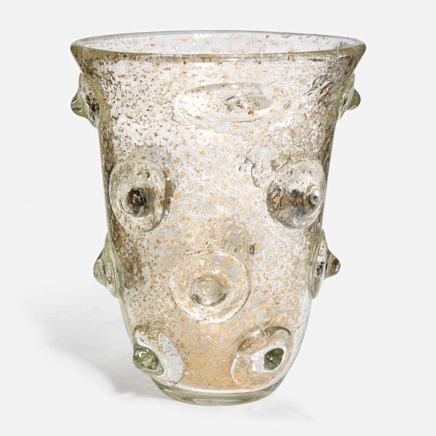 Ercole Barovier Mugnoni vase, Ferro Toso Barovier, Italy, 1938