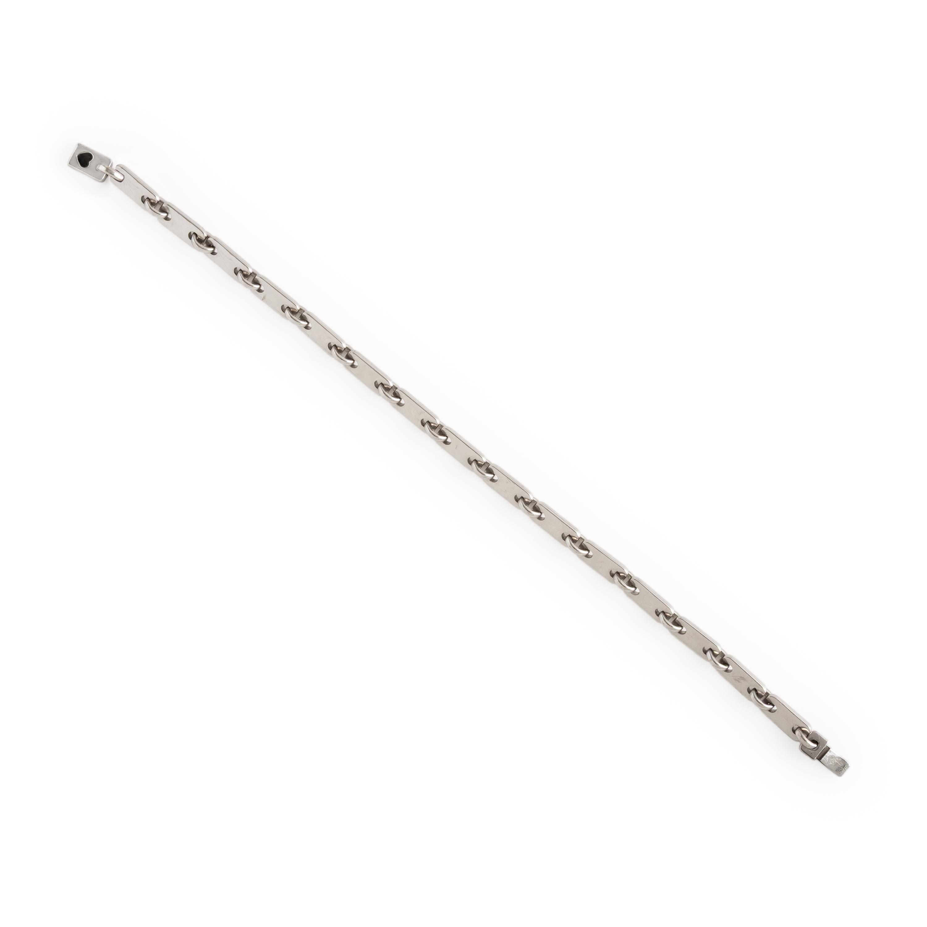 Cartier, White Gold 'Fidelity' Bracelet and Key