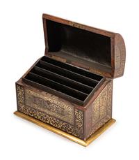 A French Boulle Eight-Piece Desk Set — 19TH CENTURY