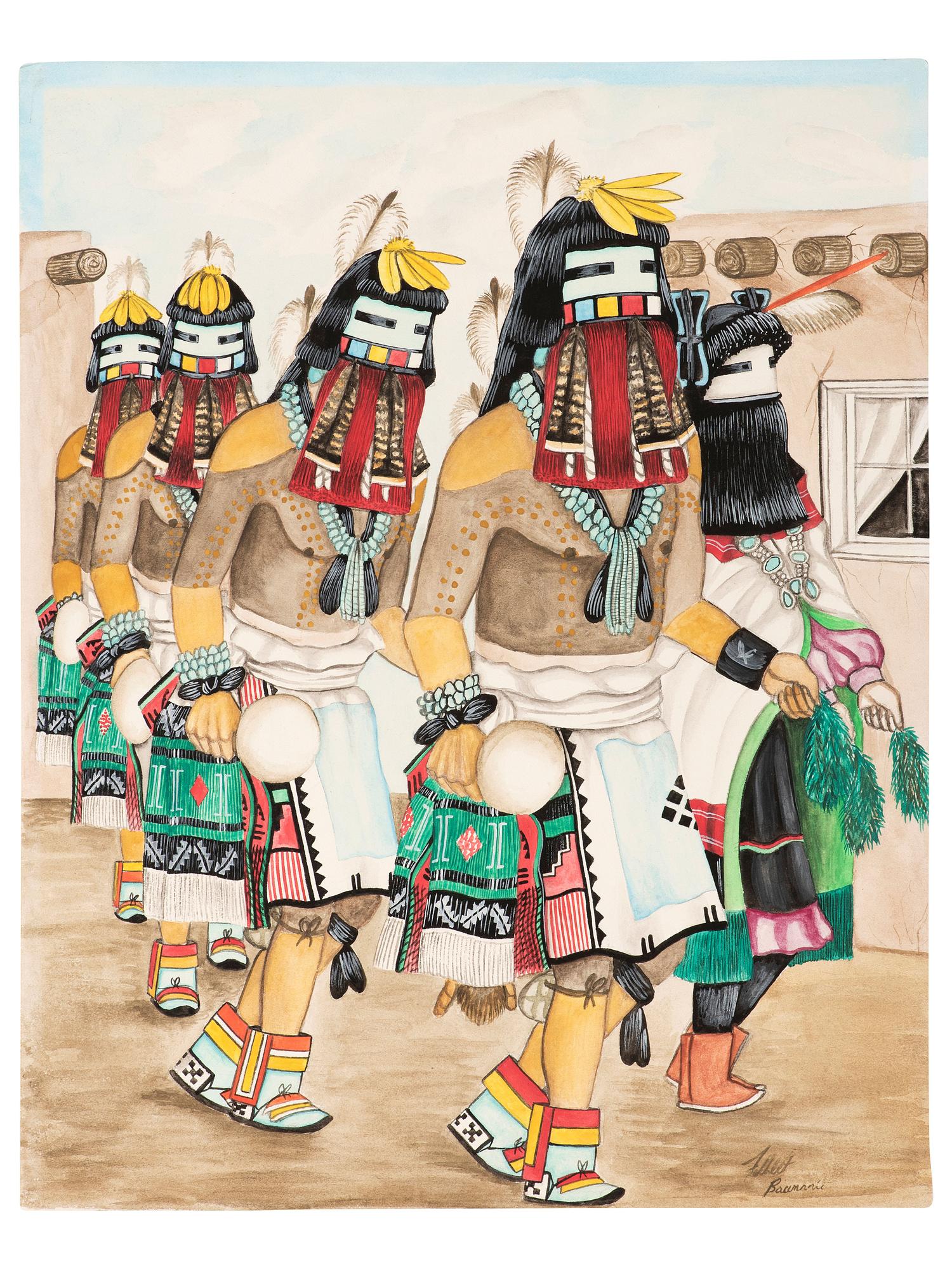 Collection of Framed and Unframed Pueblo Works