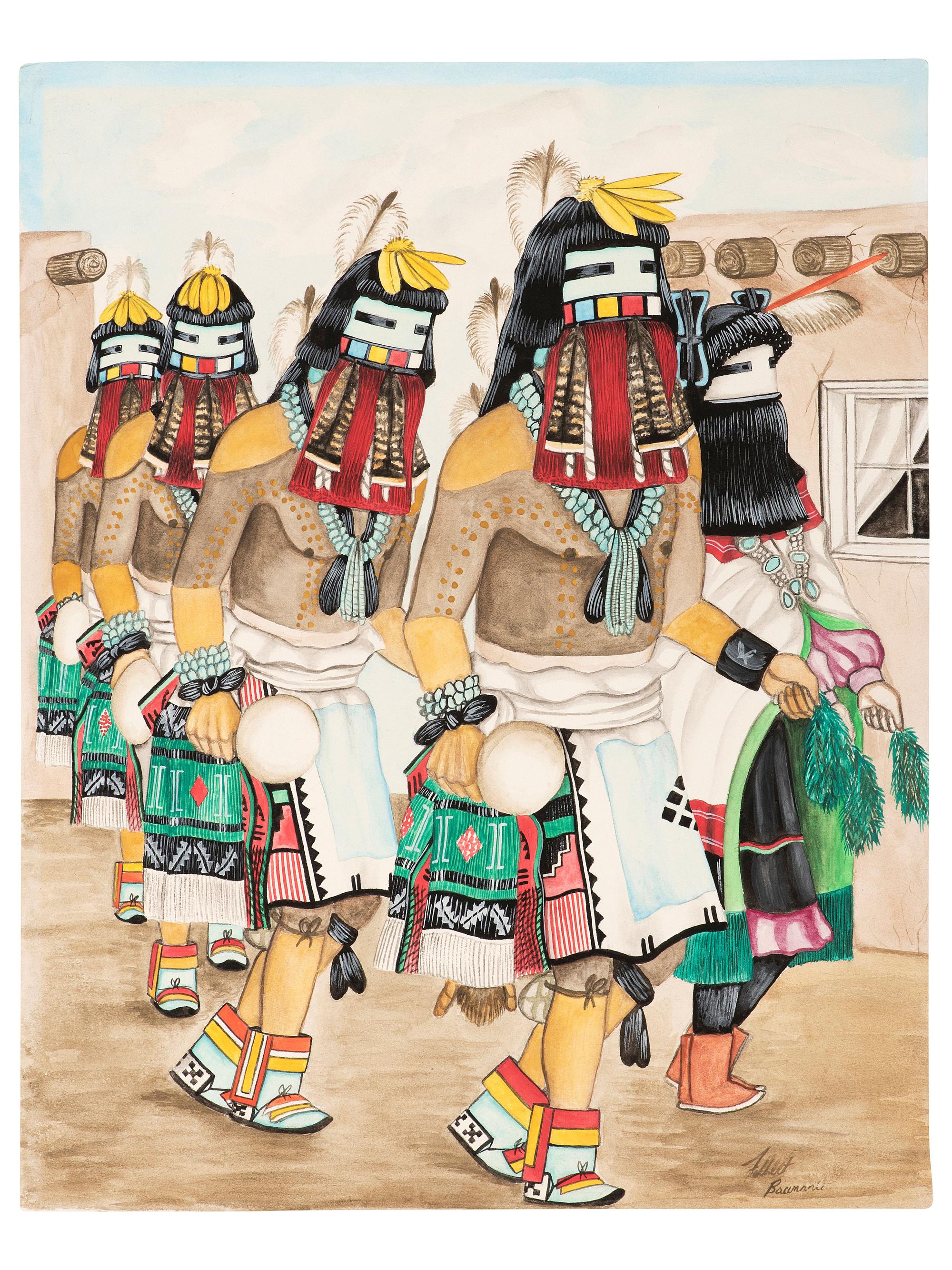 Collection of Framed and Unframed Pueblo Works