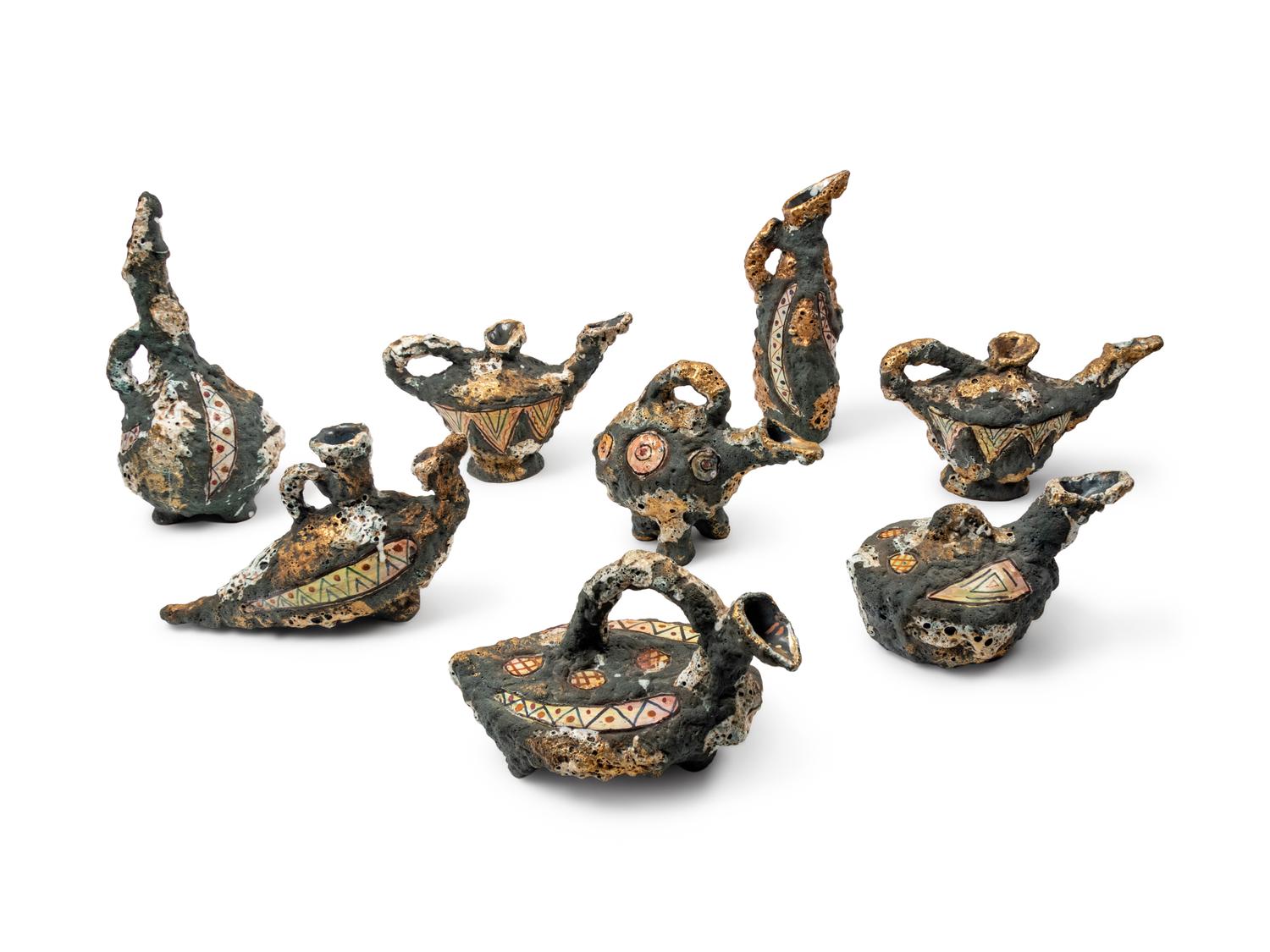Eight Zoomorphic Style Vessels