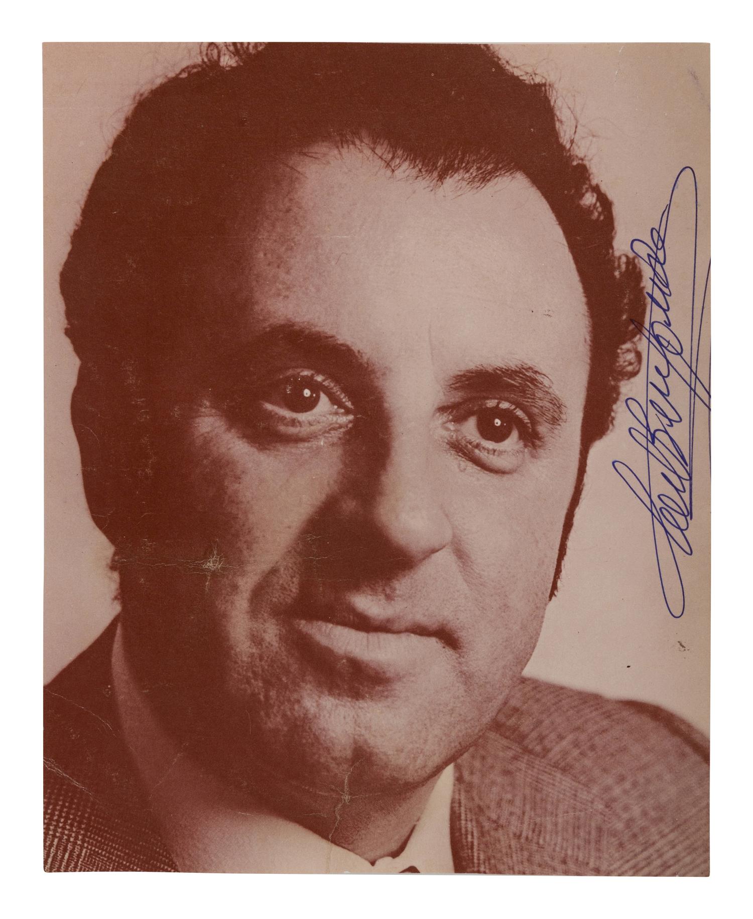 [20TH-CENTURY OPERA SINGERS]. A group of 6 signed photographs of opera singers from the 1950s-1960s, comprising images of: