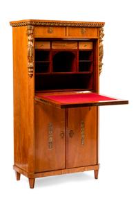 An Austrian Neoclassical Parcel Gilt Secretary Bureau