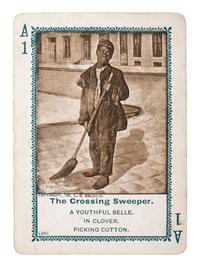 [AFRICAN AMERICANA - JIM CROW]. " In Dixie-Land " playing cards. Cincinnati, OH: Fireside Game Co., Cincinnati Game Co., 1897.