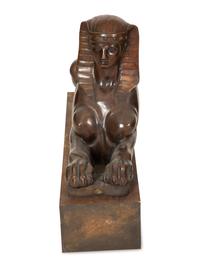 A Pair of Italian Bronze Sphinxes — 19th/20th Century