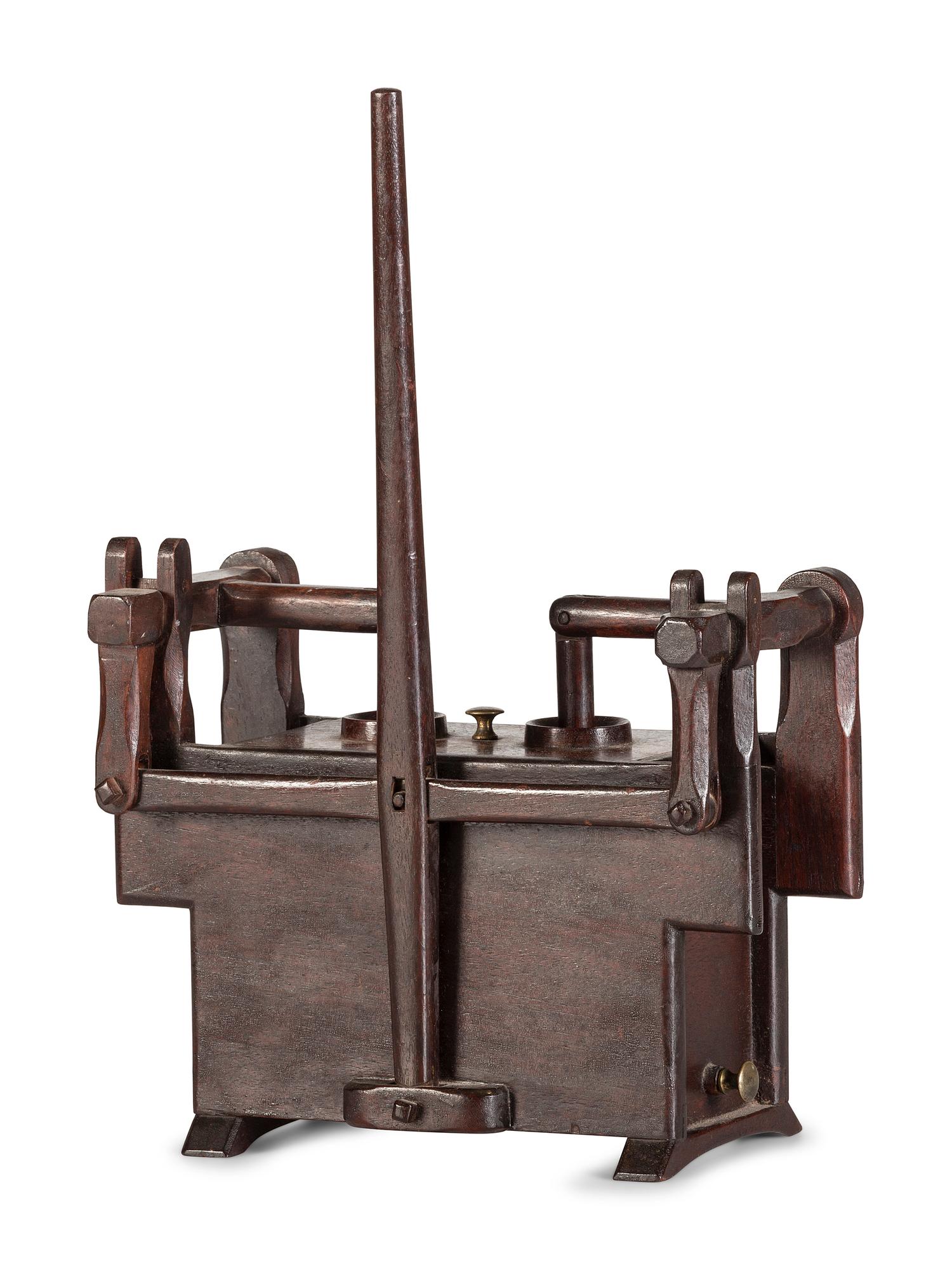 A Double Butter Churn Patent Model by C.H. Arnold