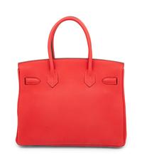 HERMÈS, BIRKIN 30 IN ROUGE PIVOINE CLEMENCE