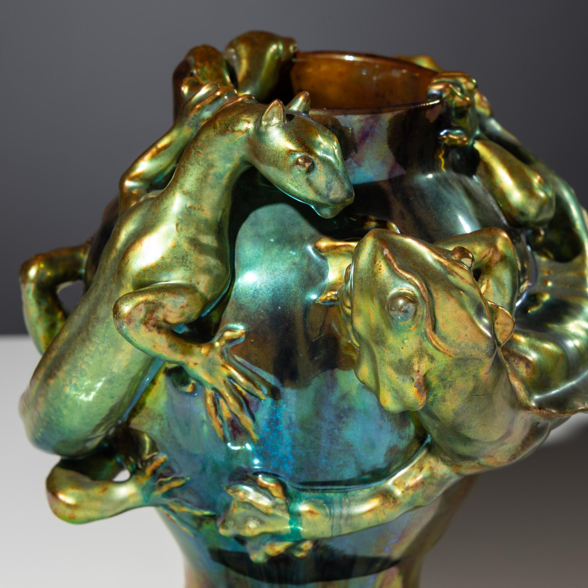 Basilisks vase, c. 1900