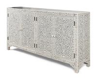 An Anglo-Indian Bone Inlaid Console Cabinet