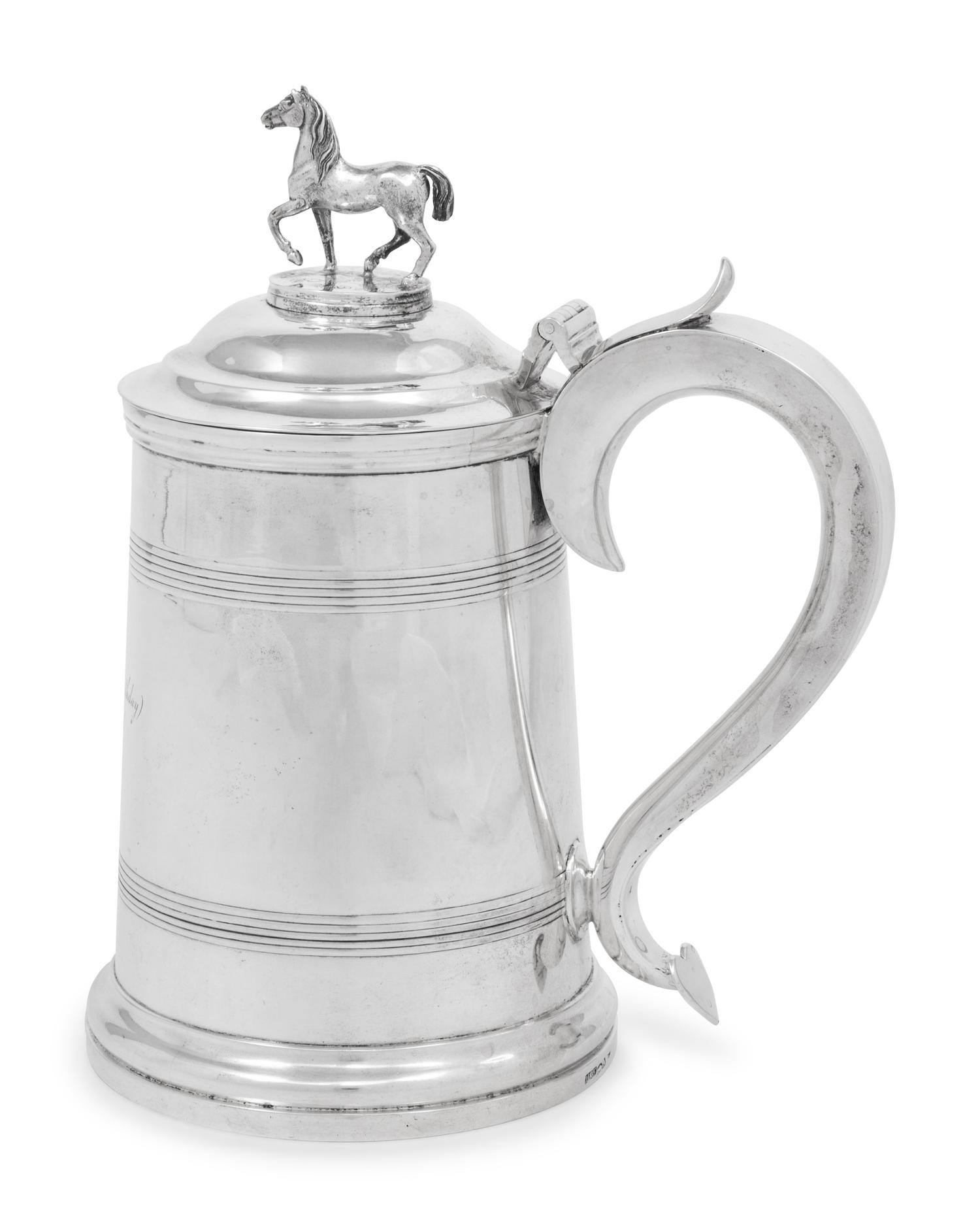 An Indian Colonial Victorian Silver Tankard