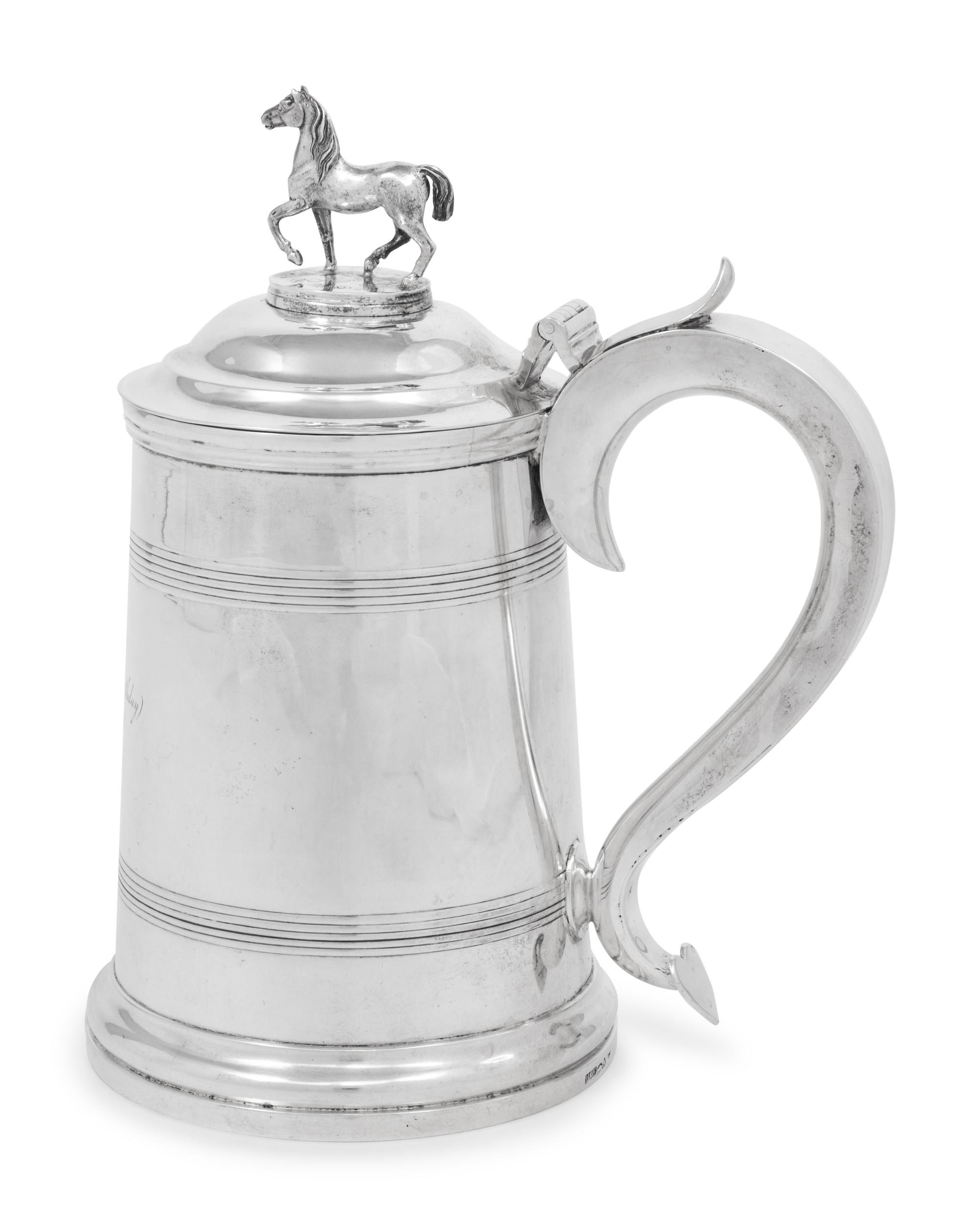 An Indian Colonial Victorian Silver Tankard