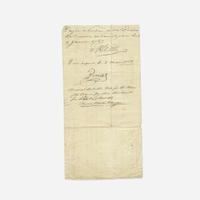 [Business & Industry] [Fort de Chartres] Manuscript Financial Document