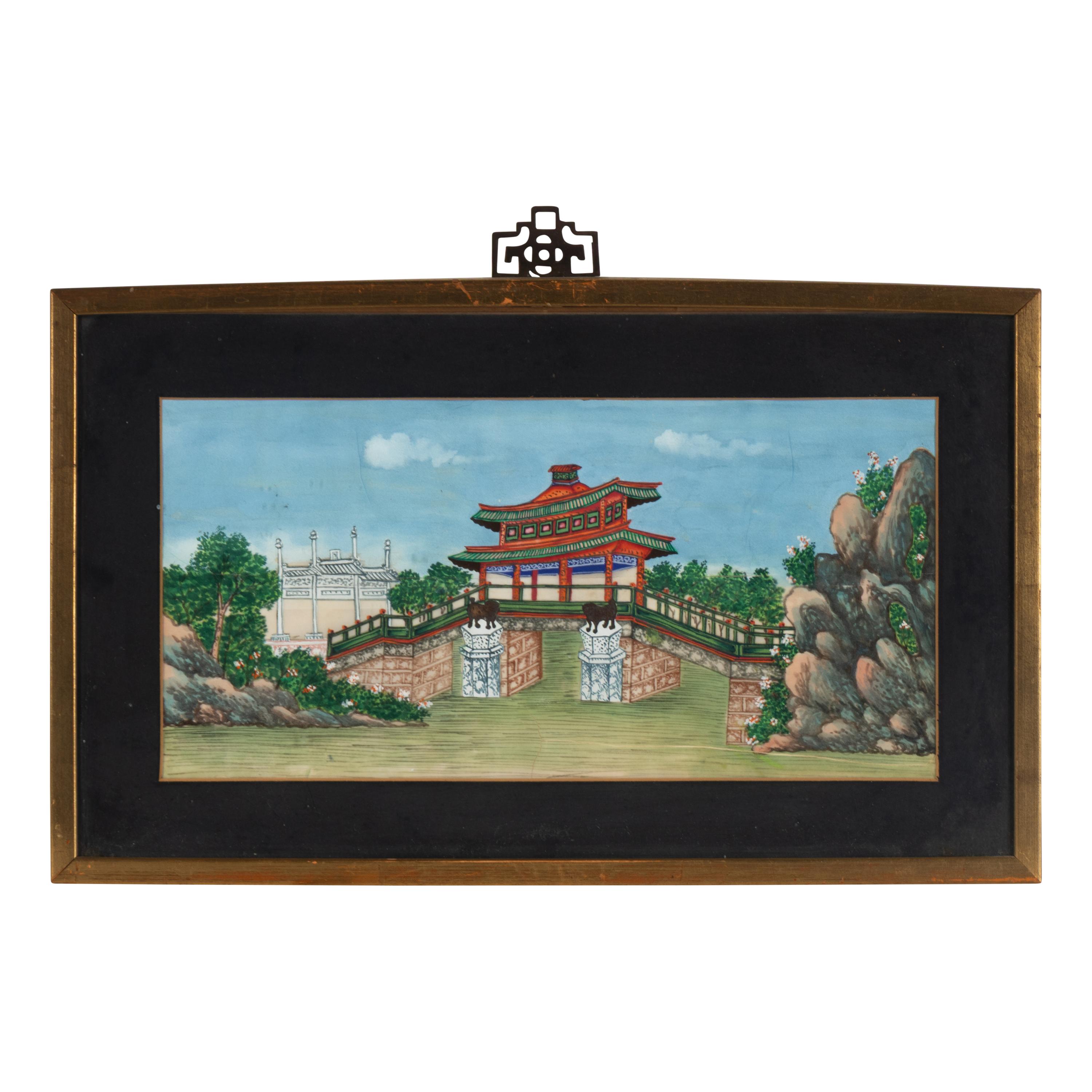 Five Chinese Export Paintings, Early-Mid 20th Century — 近代 外銷畫一組五幅