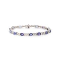 TANZANITE AND DIAMOND BRACELET