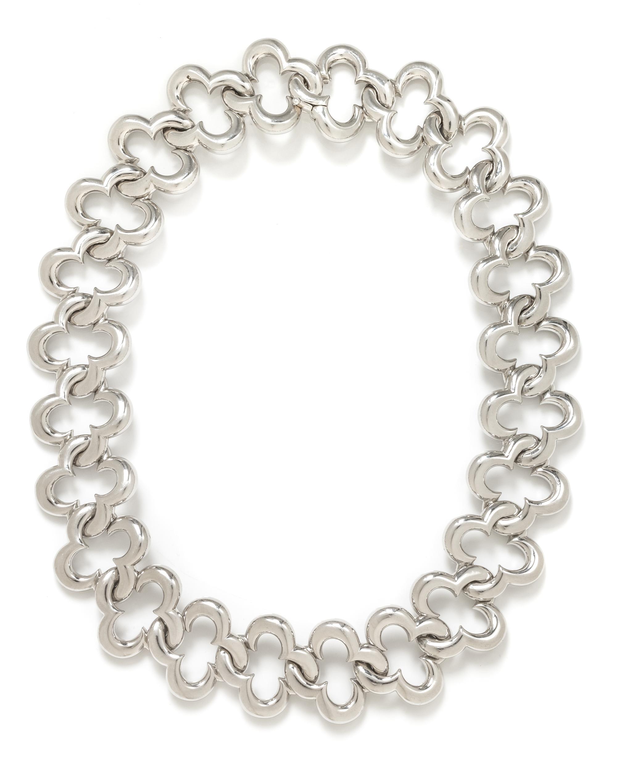 An 18 Karat White Gold 'Alhambra' Collar Necklace, Van Cleef & Arpels, Circa 1998, 81.60 dwts.