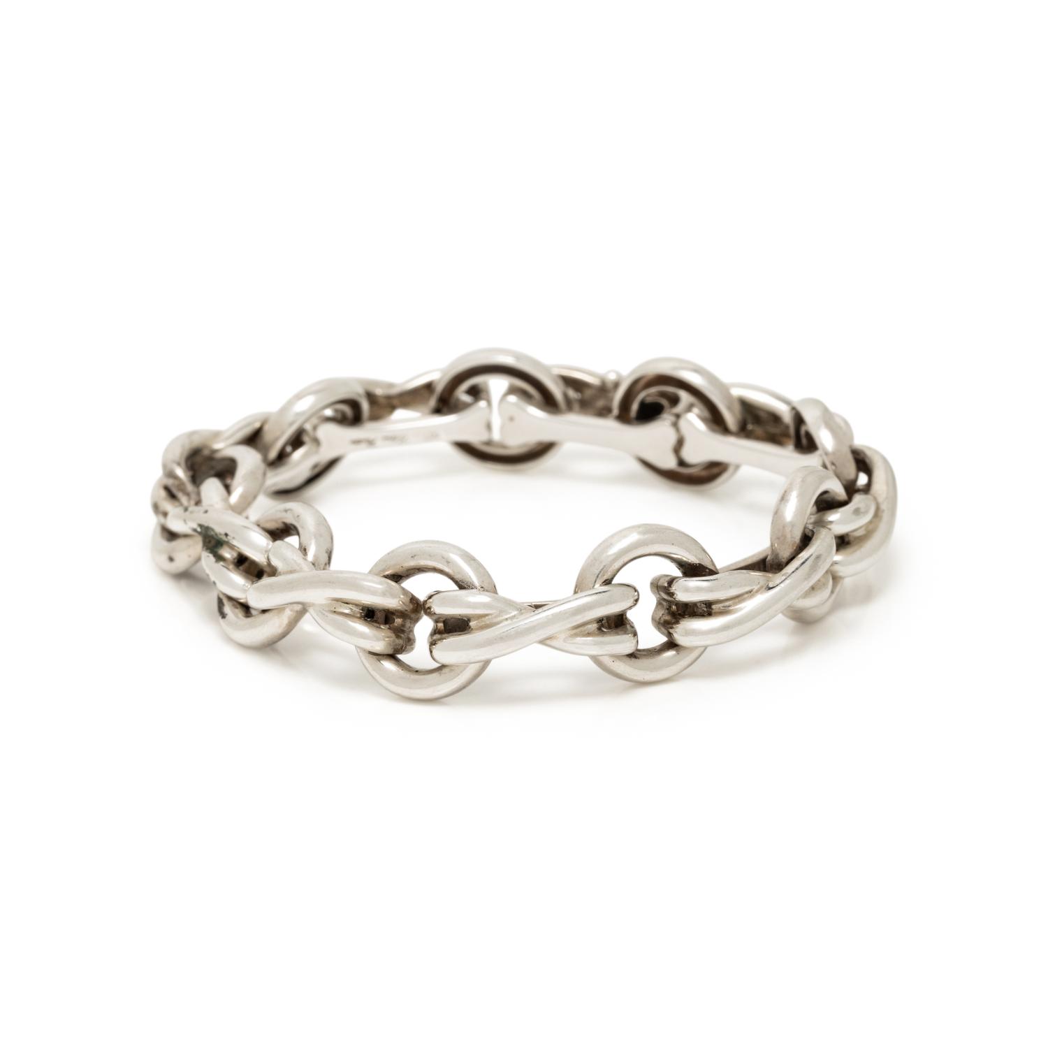 TIFFANY & CO., PALOMA PICASSO, STERLING SILVER 'LE CIRCLE' BRACELET