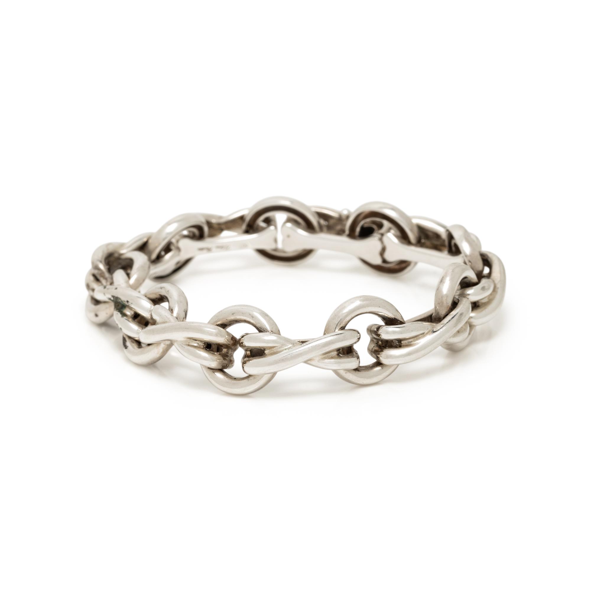 TIFFANY & CO., PALOMA PICASSO, STERLING SILVER 'LE CIRCLE' BRACELET