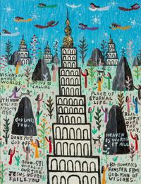 Howard Finster, (American, 1916-2001), Untitled (Tower), 1988