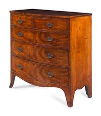 A Regency Mahogany Bowfront Chest of Drawers